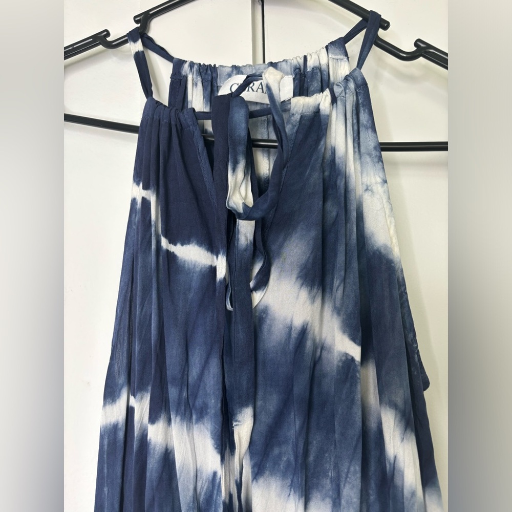 Boutique style printed maxi dress sz M/L - Picture 6 of 7